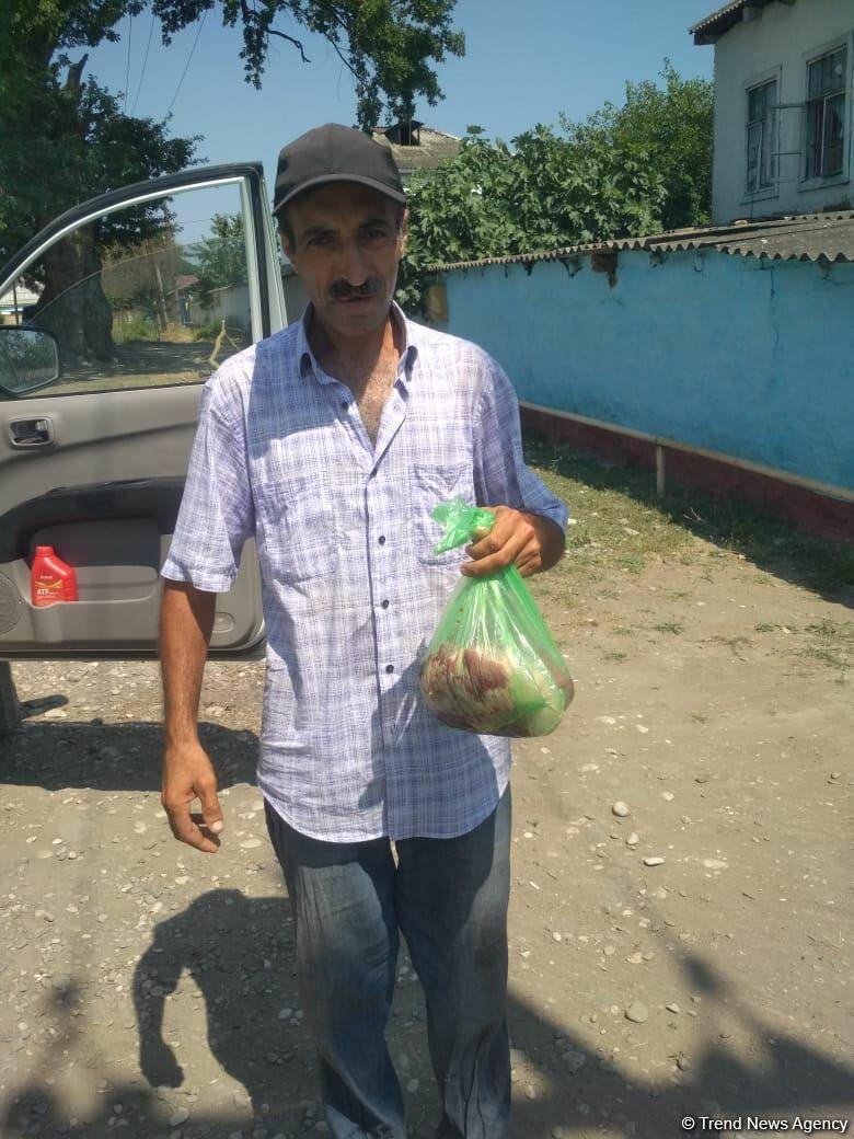 Deputat Sevil Mikayılovanın təşəbbüsü ilə Xudatda Qurban bayramı sovqatı paylanılıb