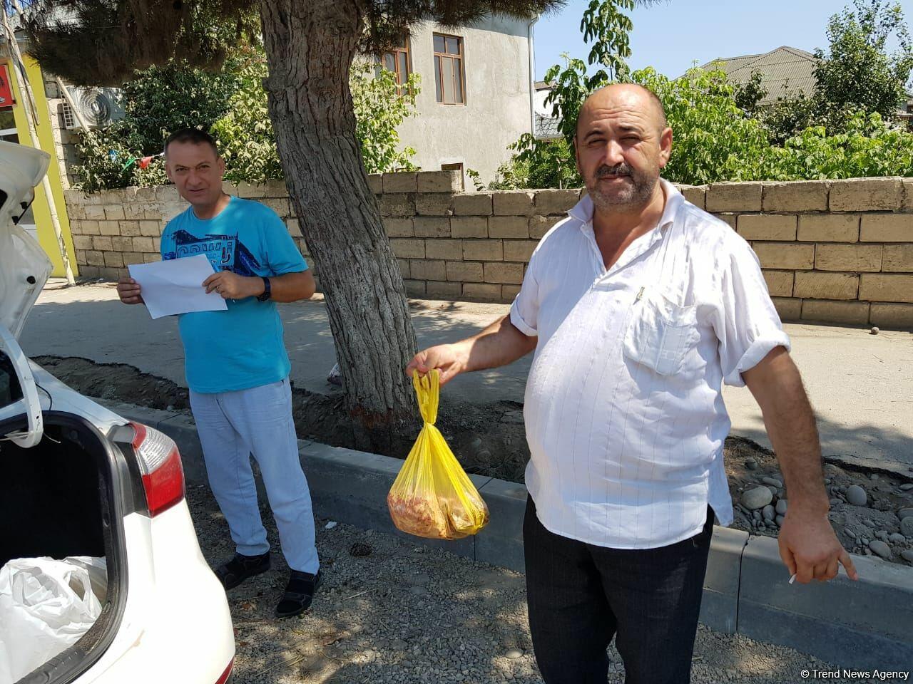 Deputat Sevil Mikayılovanın təşəbbüsü ilə Xudatda Qurban bayramı sovqatı paylanılıb