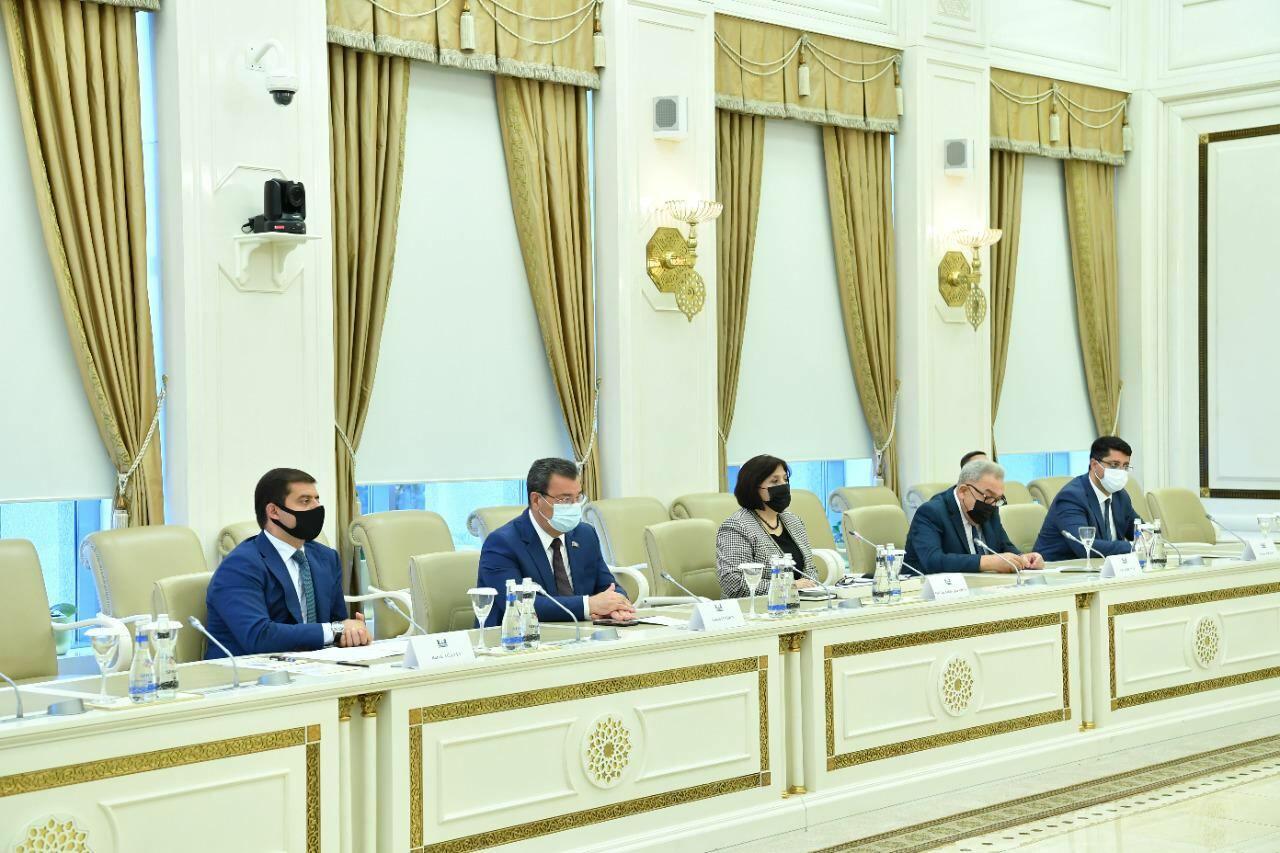 Сахиба Гафарова на переговорах с докладчиком ПАСЕ Полом Гаваном