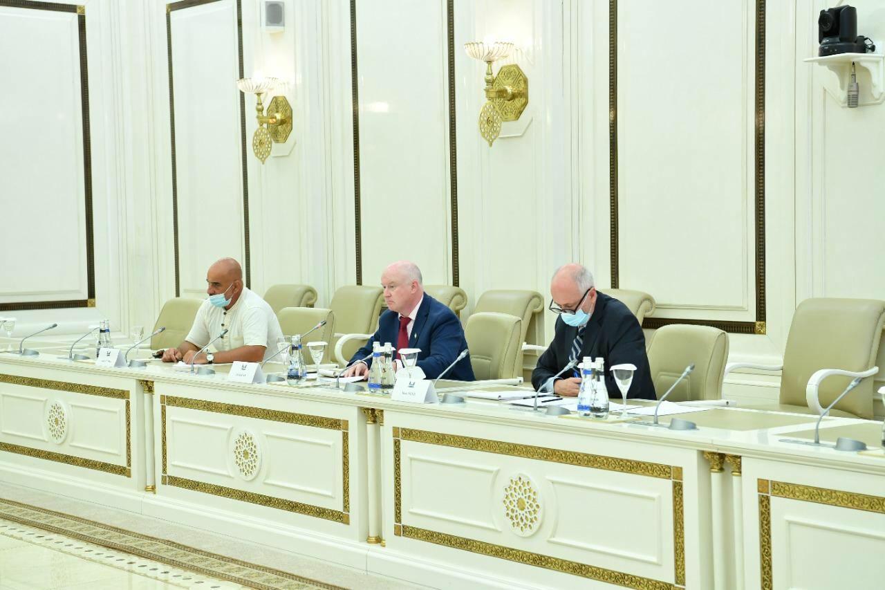 Сахиба Гафарова на переговорах с докладчиком ПАСЕ Полом Гаваном