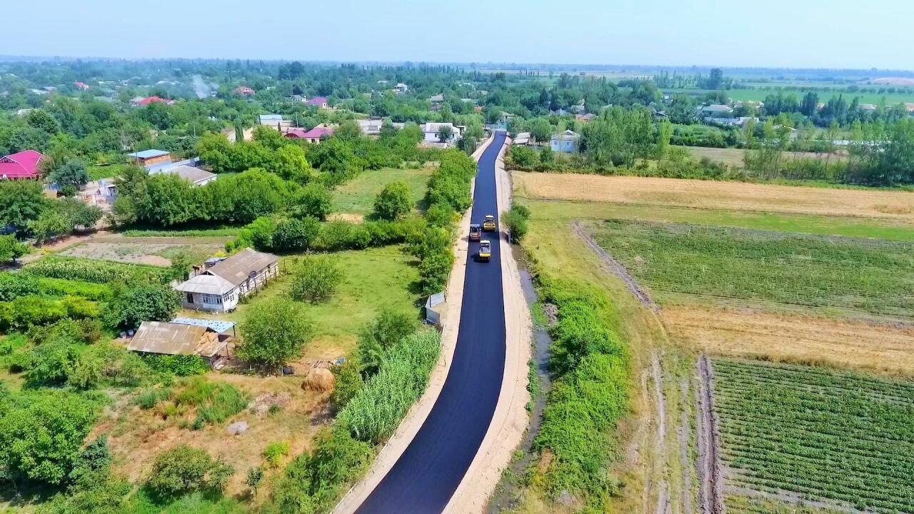 В Тертерe завершается реконструкция автодороги, соединяющей 5 населенных пунктов