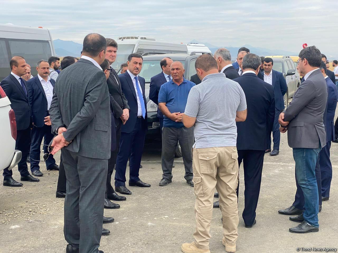 Визит представителей Межведомственного центра при Координационном штабе в Физули