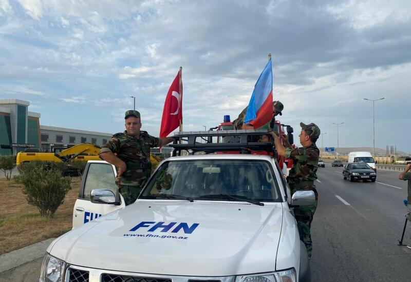 FHN-nin yanğın-xilasetmə qüvvələrinin növbəti qrupu Türkiyəyə yola düşür