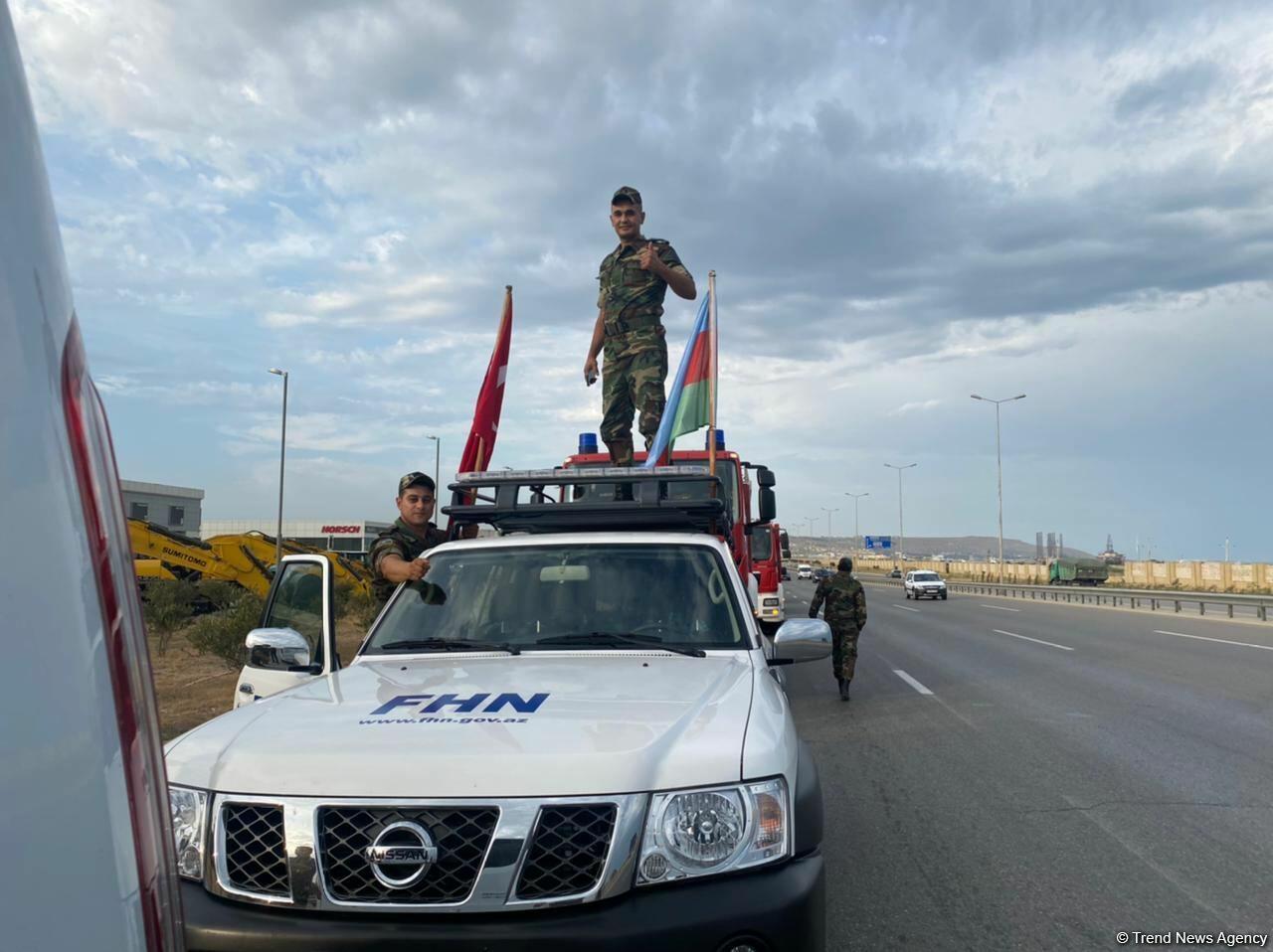 FHN-nin yanğın-xilasetmə qüvvələrinin növbəti qrupu Türkiyəyə yola düşür