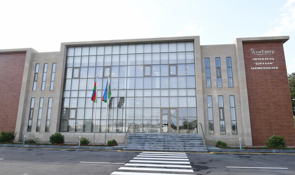 Президент Ильхам Алиев принял участие в открытии капитально реконструированной 110/35/6-киловольтной подстанции «Сураханы»