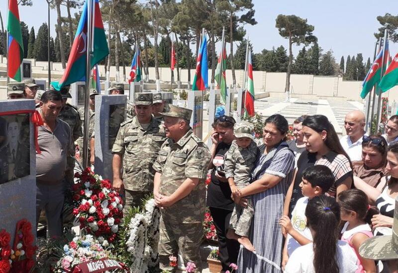 Zabit atanın şəhid oğlunun doğum günü qeyd edilib