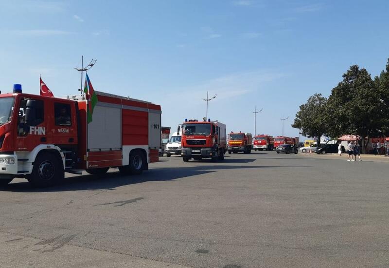 FHN-in yanğın-xilasetmə qüvvələrindən ibarət üçüncü qrup Türkiyəyə çatıb
