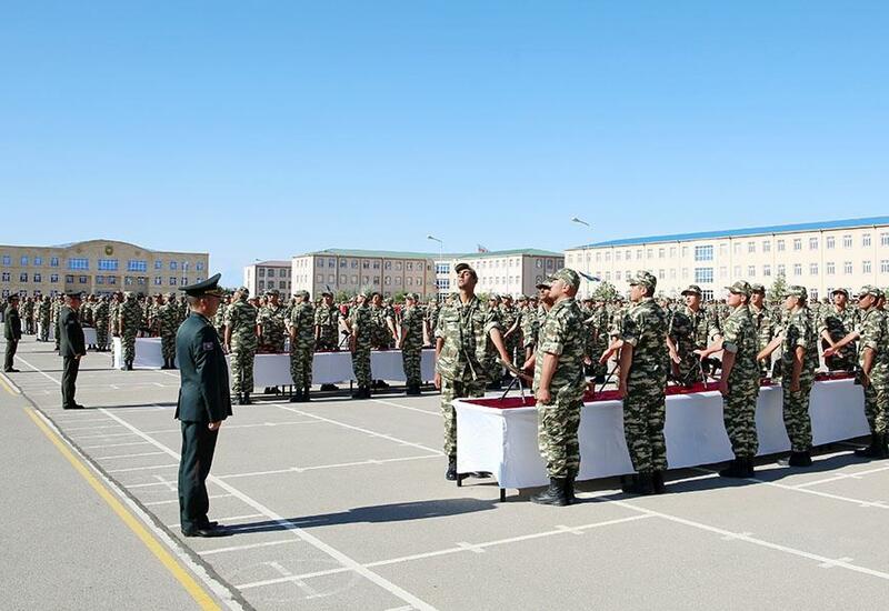 Завтра в азербайджанской армии состоится церемония принятия военной присяги