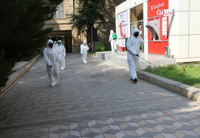 В Евлахе в связи с пандемией проведены работы по дезинфекции