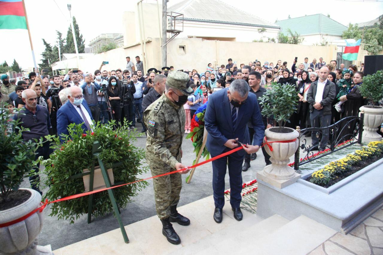 Şəhid Ceyhun Nəhmətovun doğum günü münasibətilə məzarı ziyarət edilib, adına bulaq açılıb