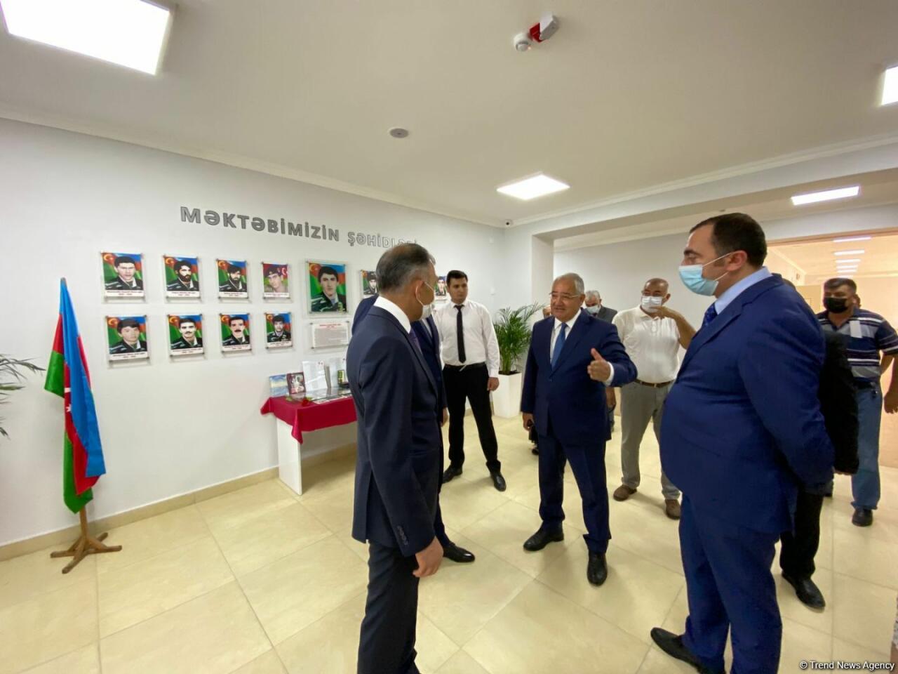 В Агдаме после капитального ремонта сдано в пользование здание школы