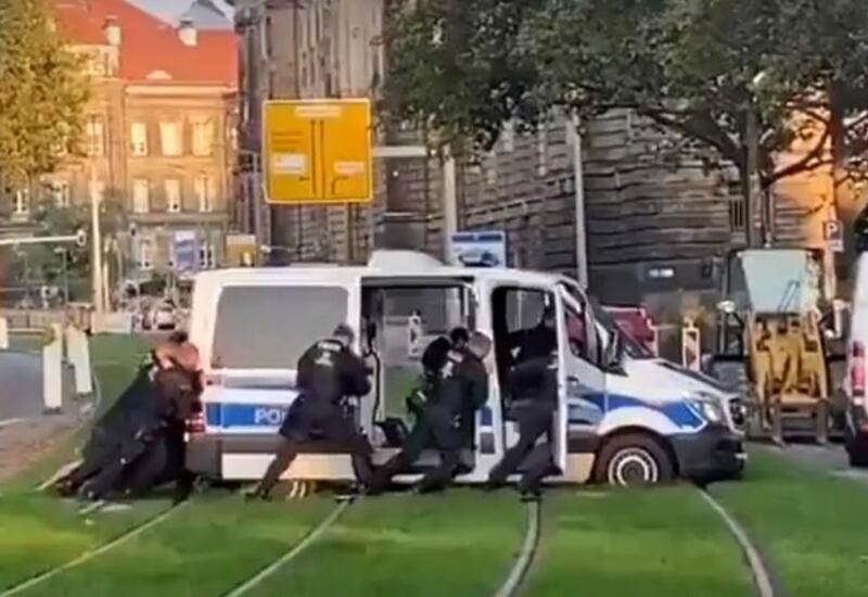 В Дрездене полицейские попали в курьезную ситуацию