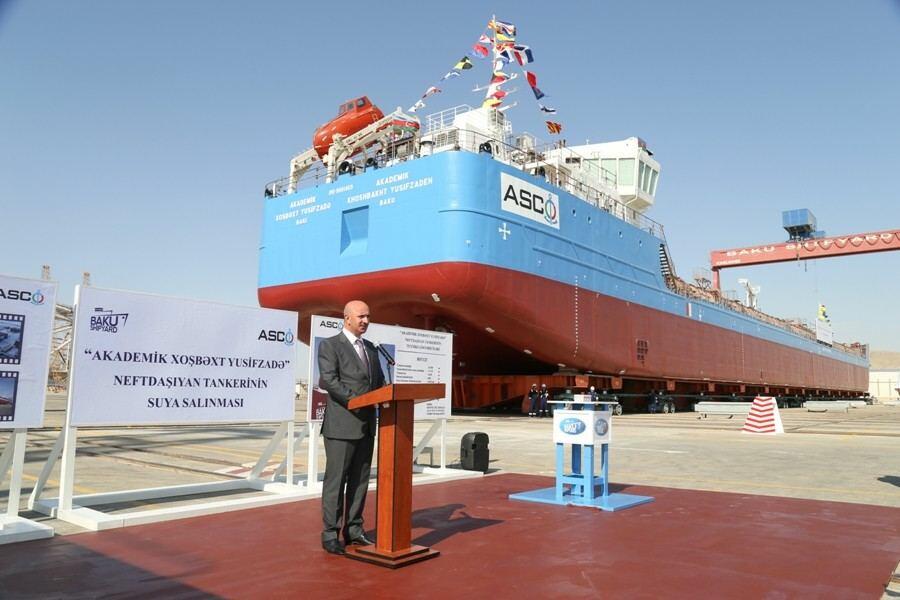 “Akademik Xoşbəxt Yusifzadə” tankeri suya salınıb