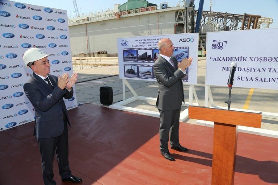“Akademik Xoşbəxt Yusifzadə” tankeri suya salınıb