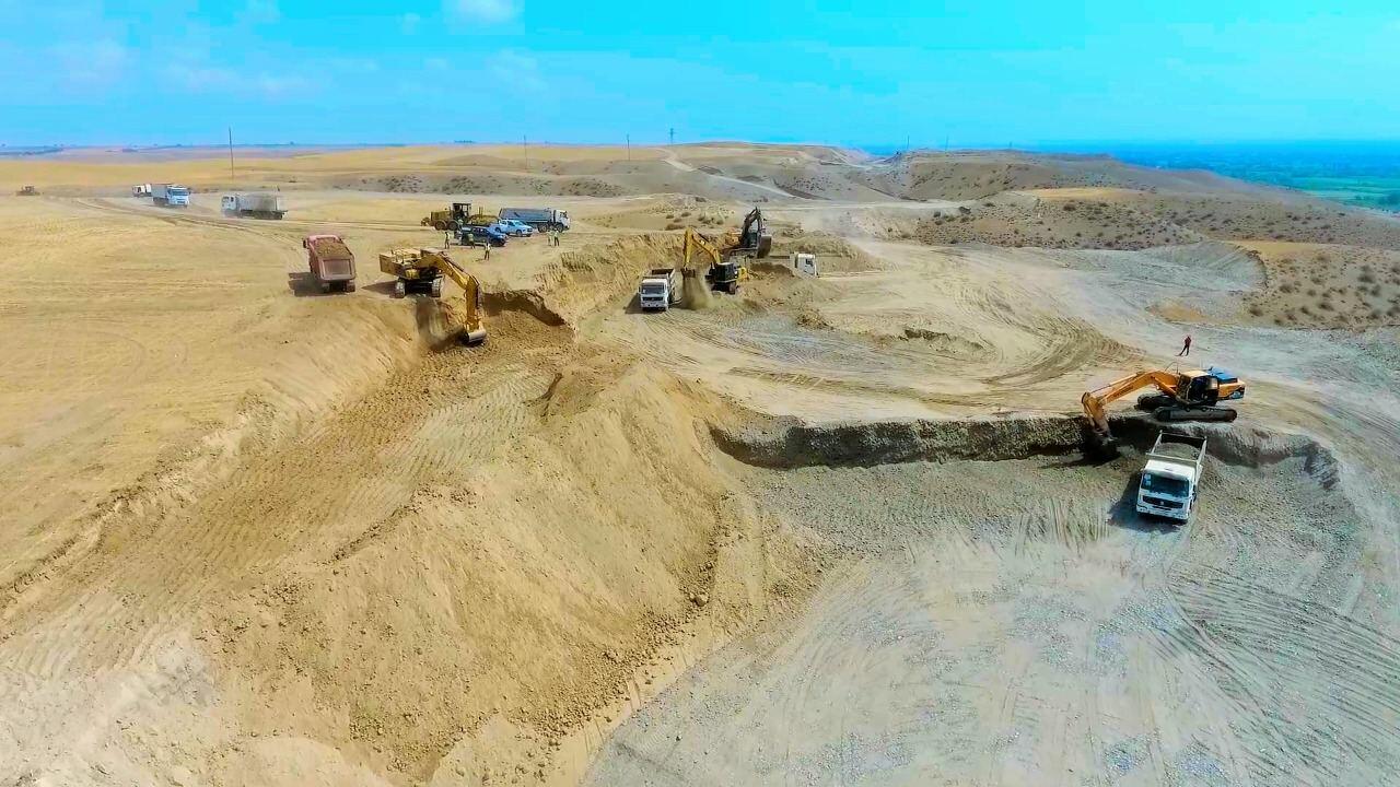Вот как строится дорога Горадиз-Джебраил-Зангилан-Агбенд