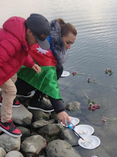 Helsinki şəhərində Anım Günü ilə əlaqədar aksiya keçirilib