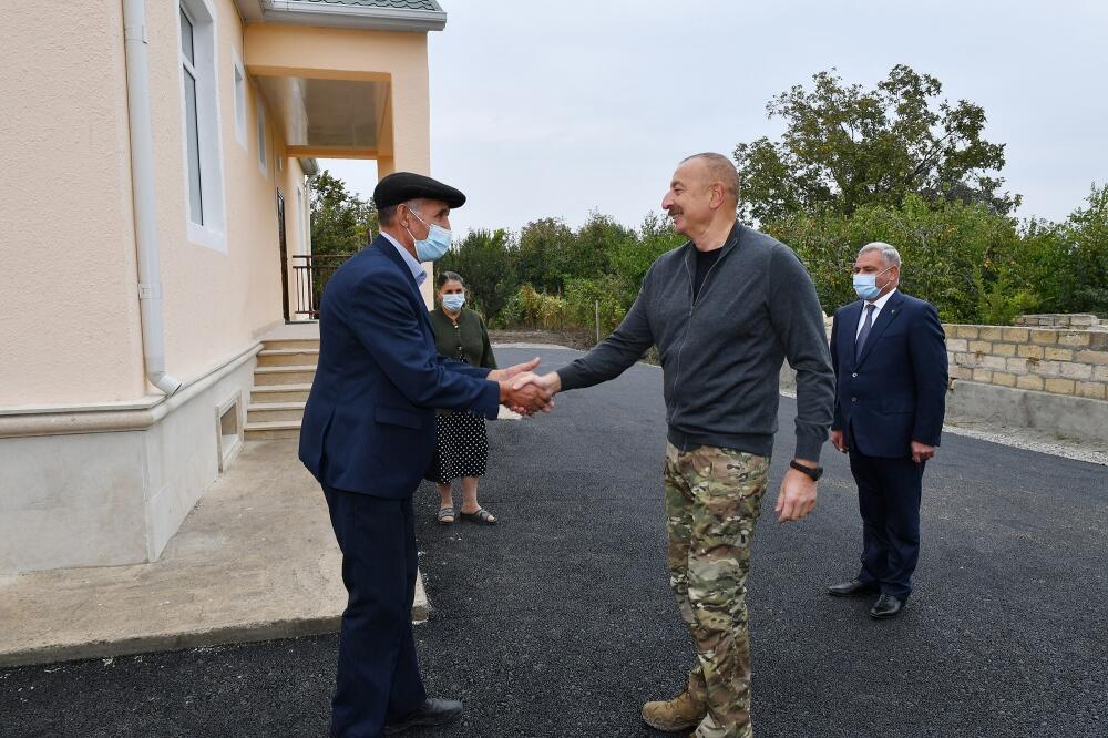 Президент Ильхам Алиев посетил Тертерский и Бардинский районы