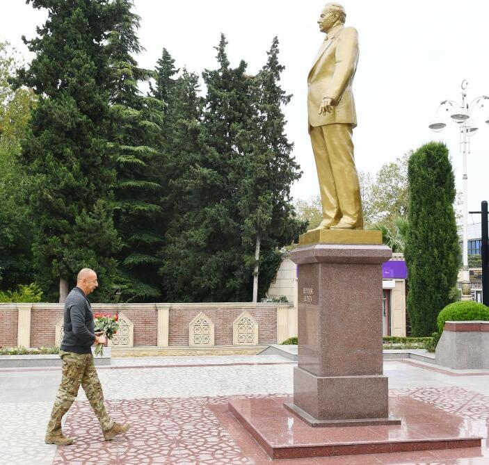 Президент Ильхам Алиев прибыл в Тертерский район