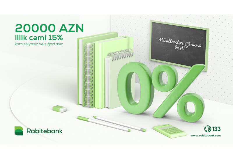 Rabitəbankdan müəllimlər üçün əla təklif – 0% komissiya!