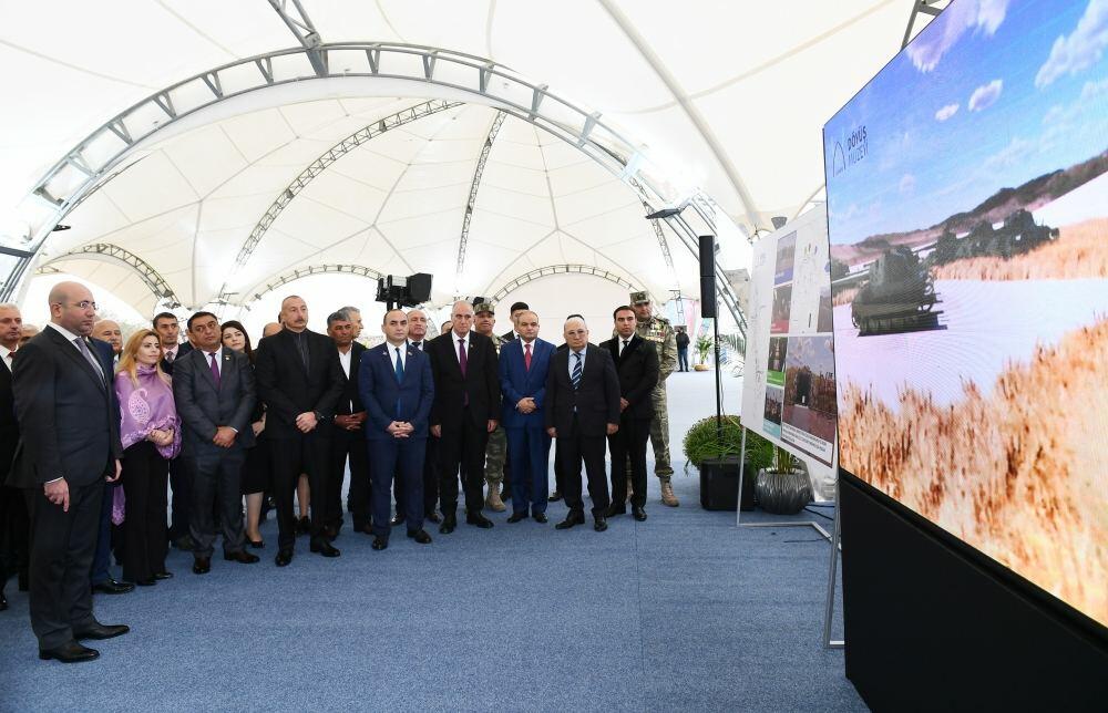 Президенту Ильхаму Алиеву представлен план развития города Джебраил