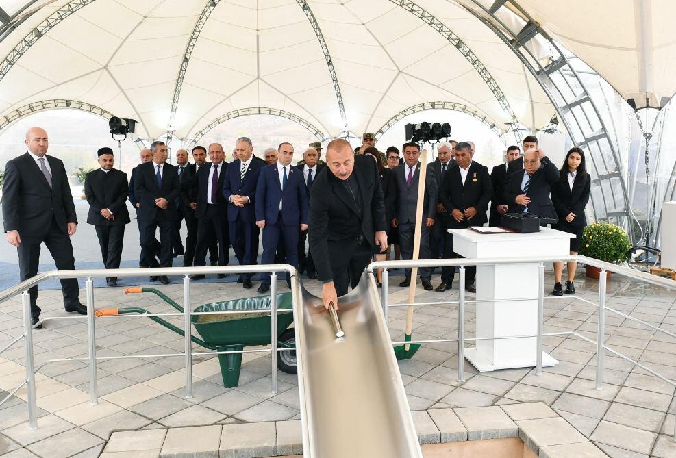 Президенту Ильхаму Алиеву представлен план развития города Джебраил