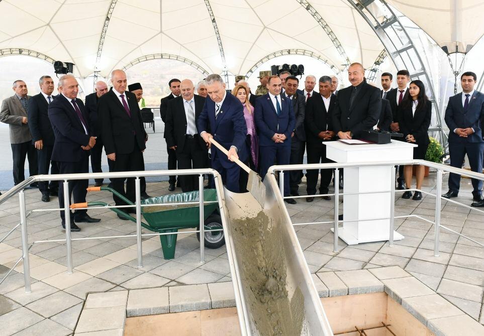 Президенту Ильхаму Алиеву представлен план развития города Джебраил