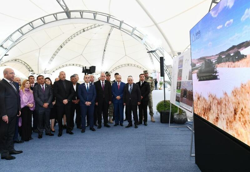 Президенту Ильхаму Алиеву представлен план развития города Джебраил