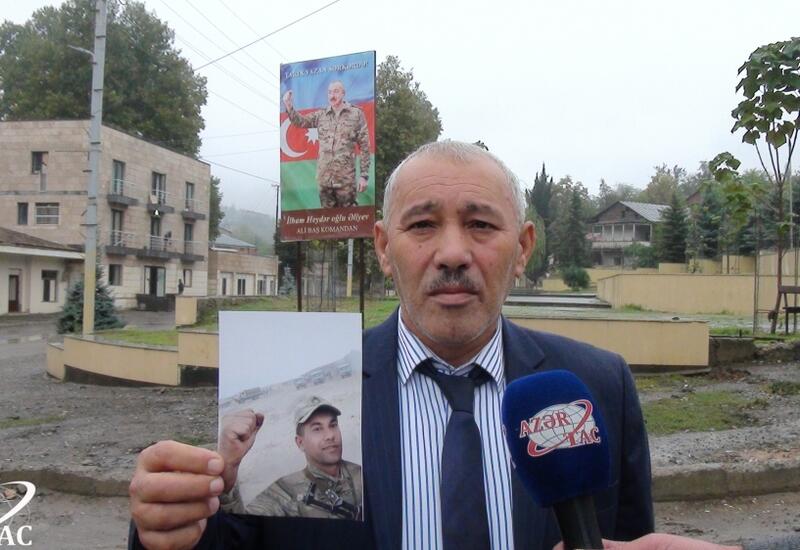 Отец шехида вернулся в родной край как представитель народа-победителя