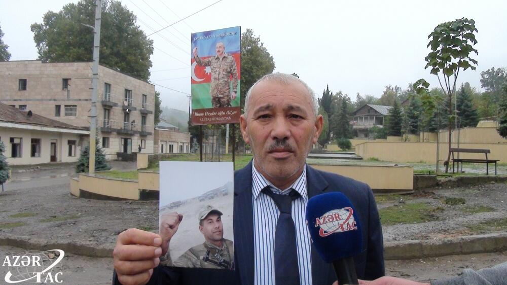 Отец шехида вернулся в родной край как представитель народа-победителя