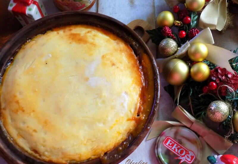 Картофельная запеканка с фасолью по-итальянски