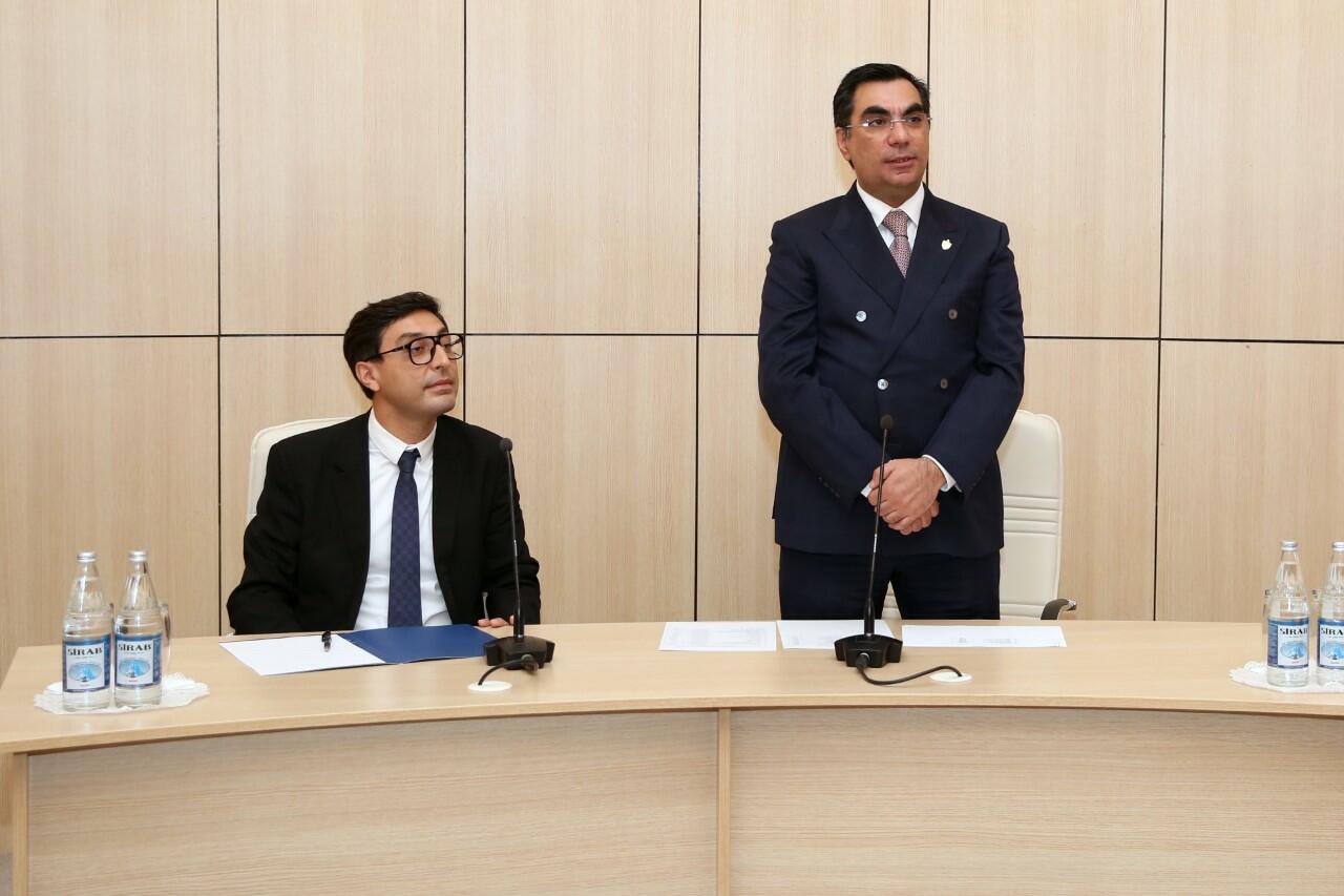 Gənclər və idman naziri Bakı Ali Neft Məktəbində olub
