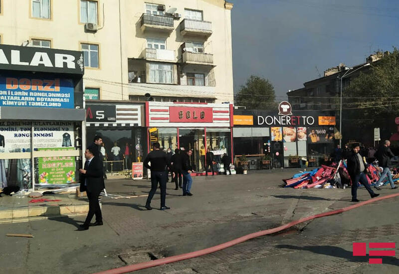 В связи с пожаром в торговом центре ограничено движение еще на одной дороге