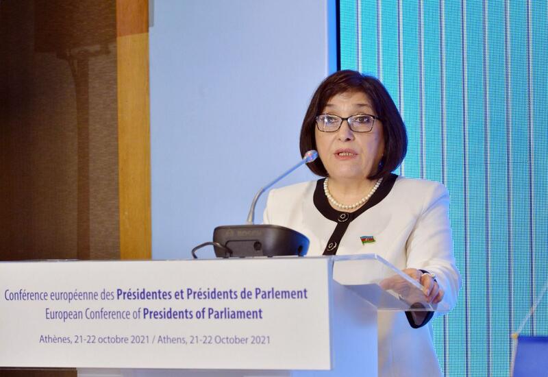 Milli Məclisin sədri Parlament Sədrlərinin Avropa Konfransında çıxış edib