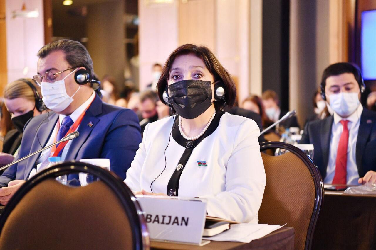 Milli Məclisin sədri Parlament Sədrlərinin Avropa Konfransında çıxış edib