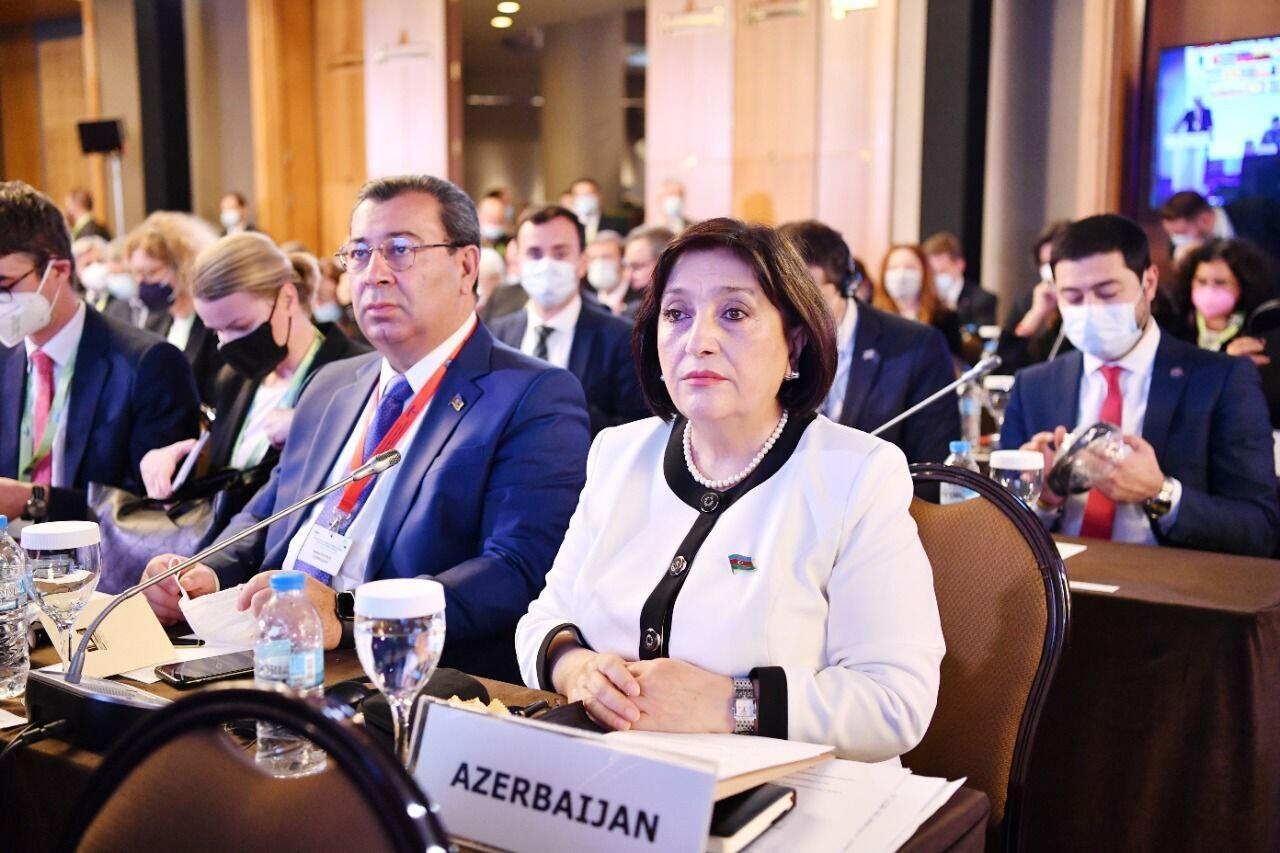 Milli Məclisin sədri Parlament Sədrlərinin Avropa Konfransında çıxış edib