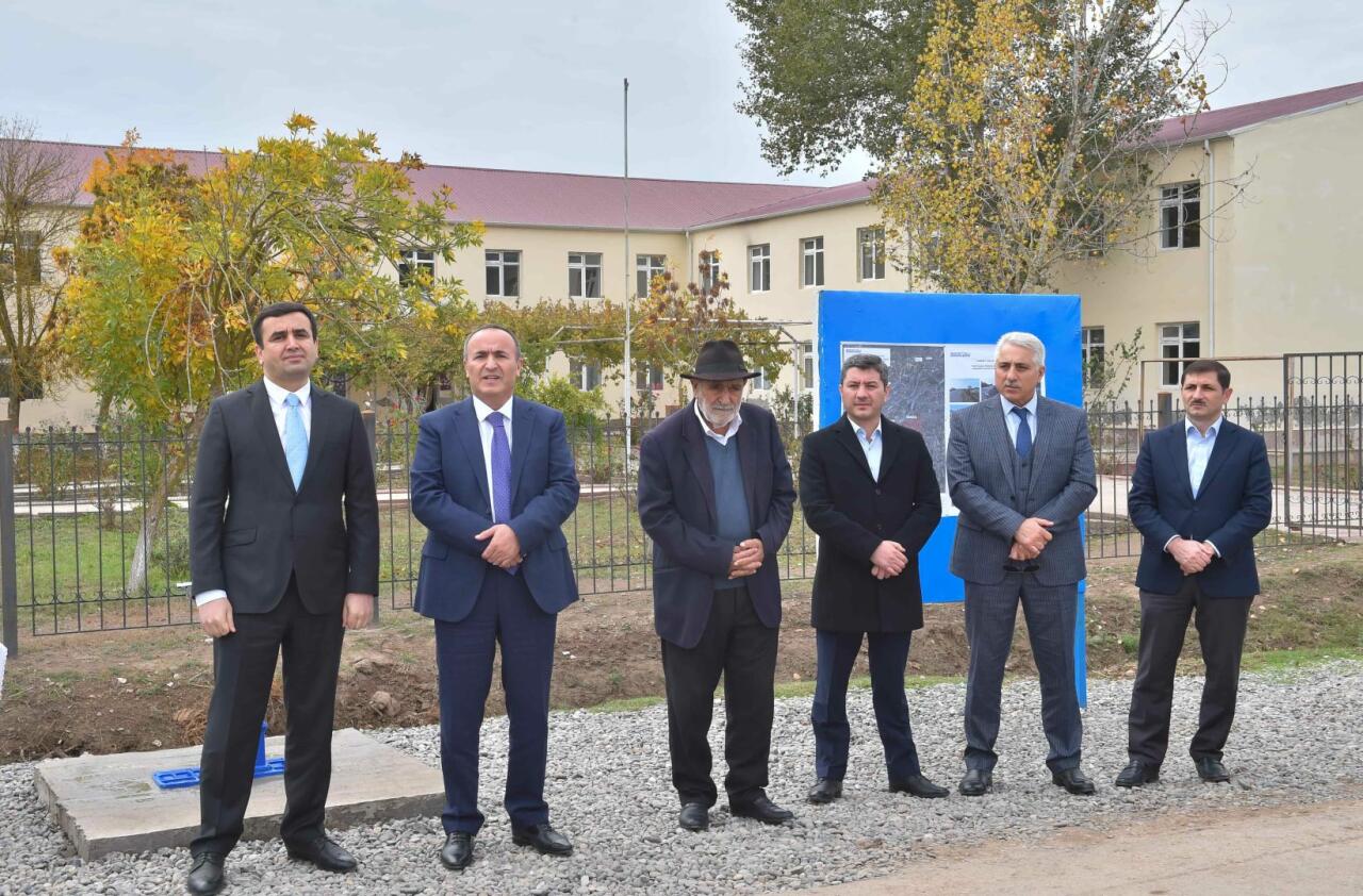 Saatlıda Nərimanov kəndi və məcburi köçkün qəsəbəsinin içməli su təchizatı yenilənib