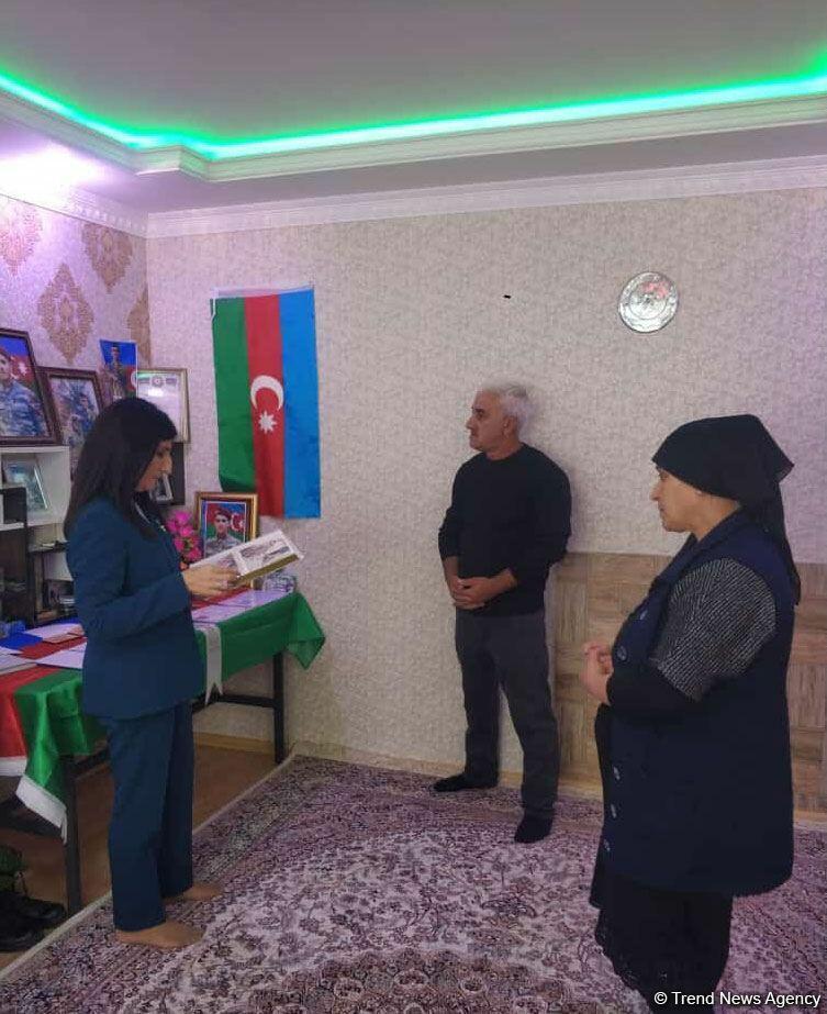 Депутат Севиль Микаилова встретилась с семьями шехидов в Хачмазе