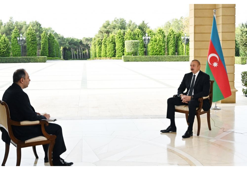 Zəfər xronikası 28 oktyabr 2020-ci il: Prezident İlham Əliyev Rusiyanın İnterfaks agentliyinə müsahibə verib