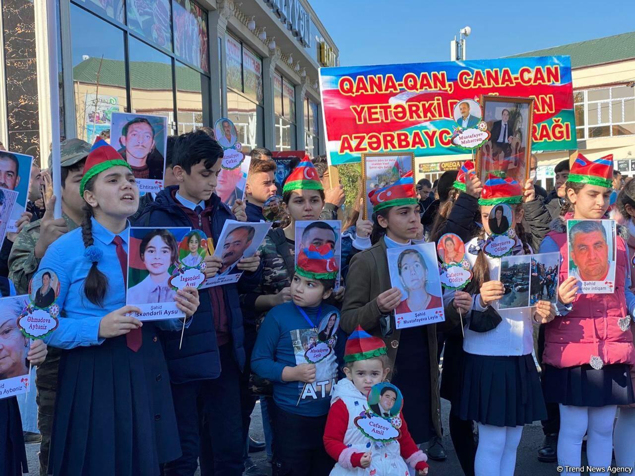 В Барде почтили память жертв армянского террора