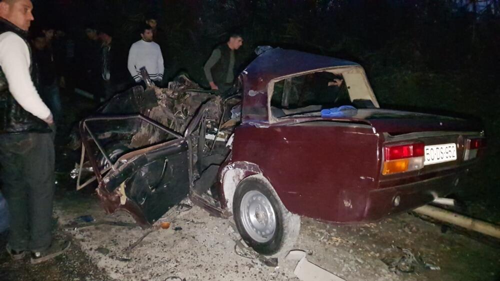 В Гёйчайском районе произошла цепная авария, есть погибший и пострадавший