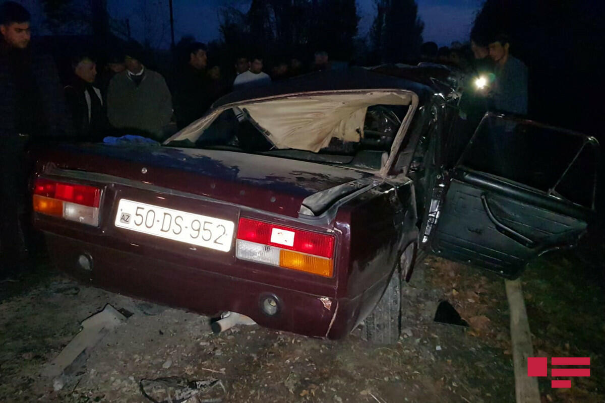В Гёйчайском районе произошла цепная авария, есть погибший и пострадавший
