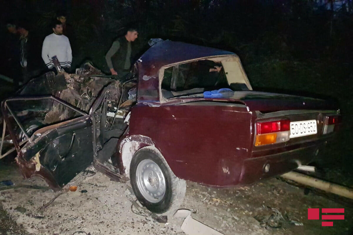 В Гёйчайском районе произошла цепная авария, есть погибший и пострадавший
