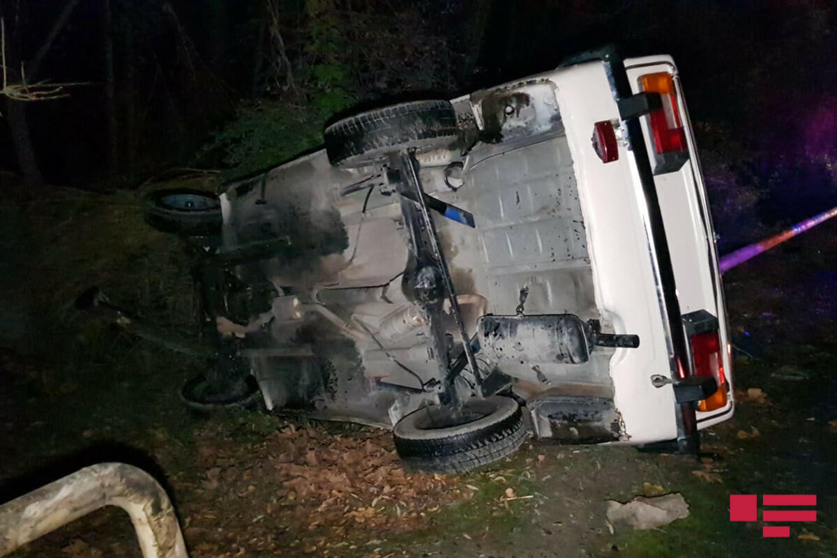 В Гёйчайском районе произошла цепная авария, есть погибший и пострадавший