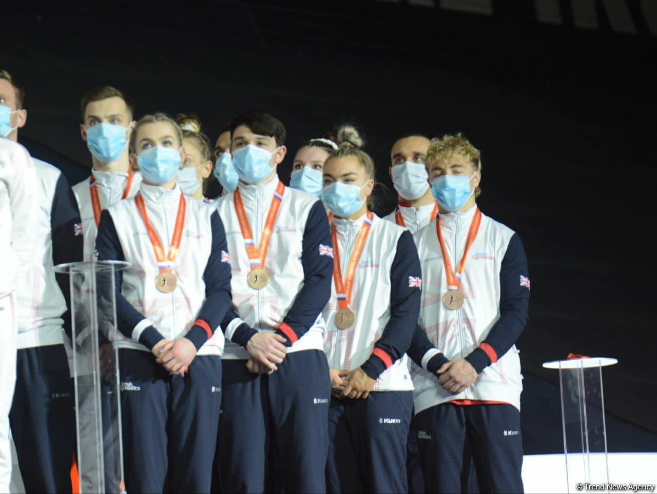 В Баку прошла церемония награждения победителей ЧМ в командном многоборье