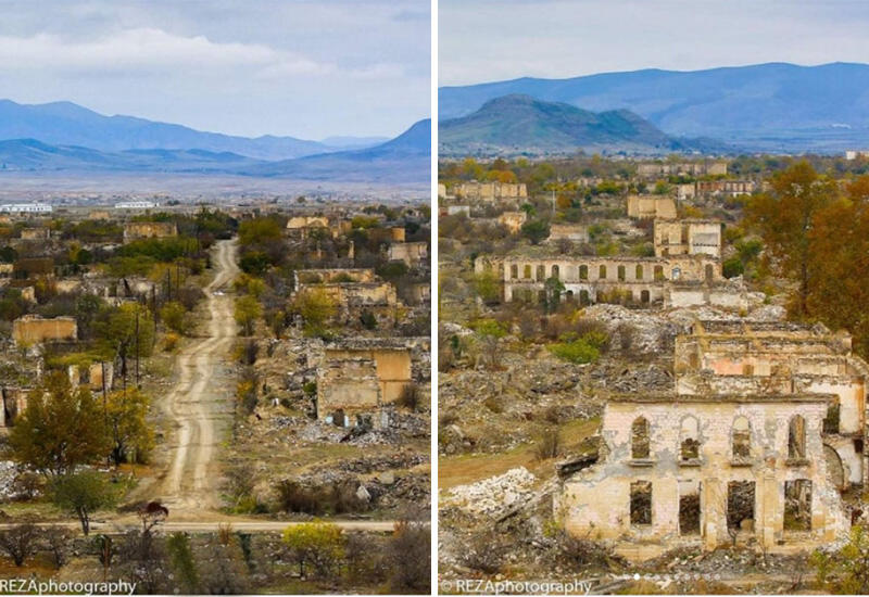 Реза Дегати поделился фотографиями, снятыми в Агдамском районе