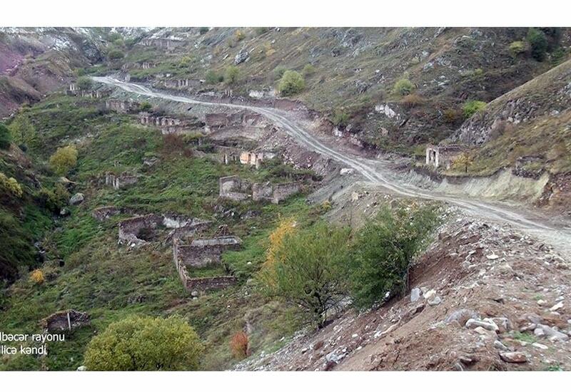 Минобороны показало еще одно освобожденное село в Кяльбаджаре
