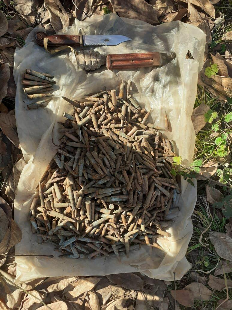 В Гусаре нашли гранату и множество боеприпасов