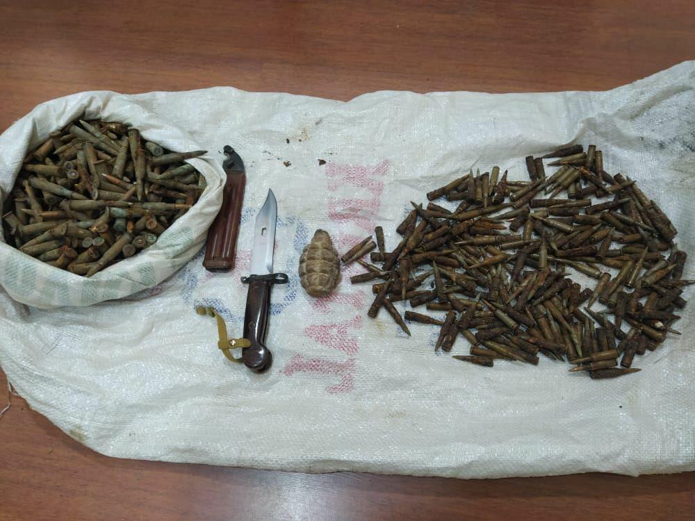 В Гусаре нашли гранату и множество боеприпасов