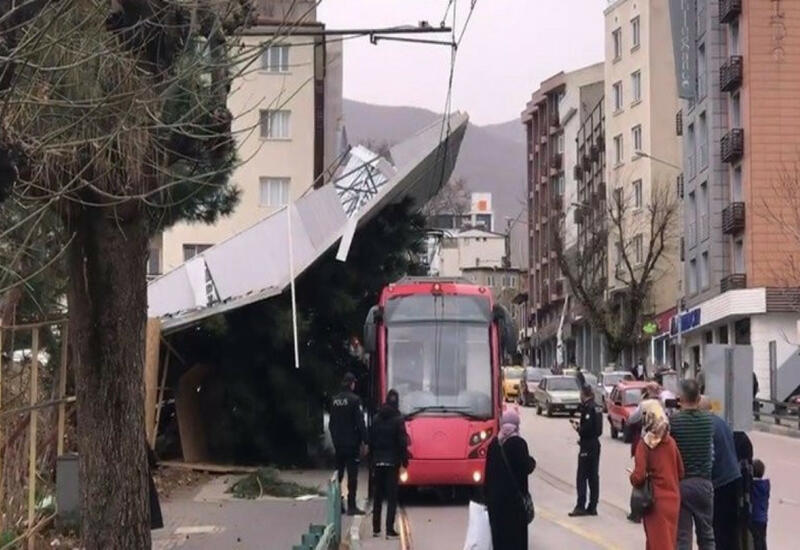 Новые кадры мощного урагана в Стамбуле