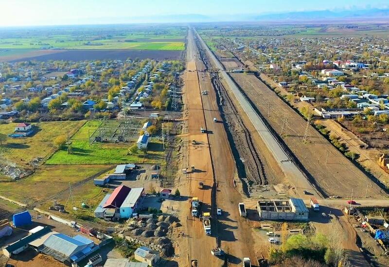 Продолжается строительство дороги Барда-Агдам